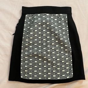 Black and White Print Skirt NWT